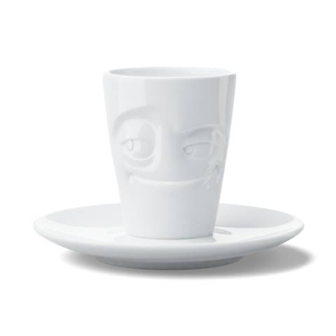 Produktbilder 58products Espresso Mug mit Henkel - Verschmitzt - weiß
