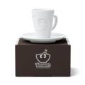 Abbildung 58products Espresso Mug mit Henkel - Verschmitzt - weiß 