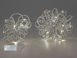 Bollweg Kugel Spirale20 Silber m.Licht