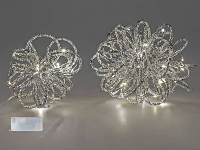 Produktbilder Bollweg Kugel Spirale20 Silber m.Licht