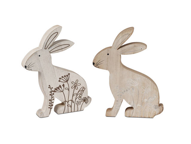 Produktbilder Bollweg Hase 14x16cm Holz farb.sort.