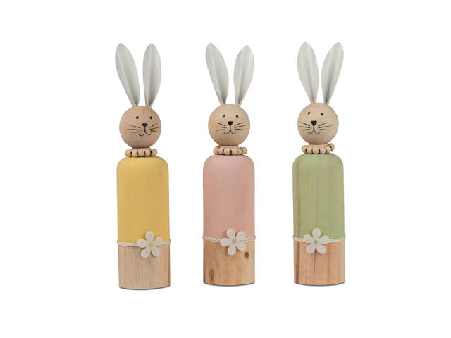 Produktbilder Bollweg Hase m.Blume 22 Holz farb.sort.