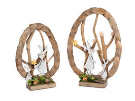 Bollweg Ei m.Hase 25x36 Holz