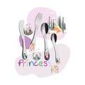 Abbildung Cilio Kinderbesteck Princess 4tlg. 