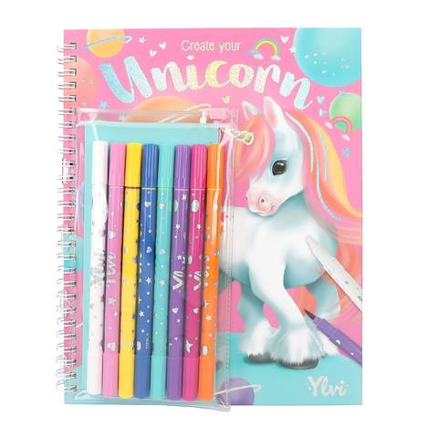 Produktbilder Depesche Ylvi Malbuch Mit Stifte-Set