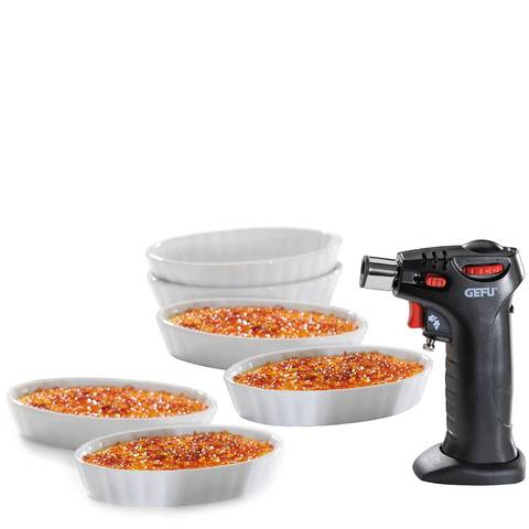 Produktbilder Gefu Crème Brûlée Set CARMELLO, 7-tlg. Flambierbrenner,