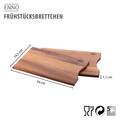 Abbildung Gefu Frühstücksbrettchen ENNO, 2 Stück,Walnussholz 