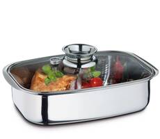 Küchenprofi Aromabräter/Dampfgarer Edelstahl, 36 c