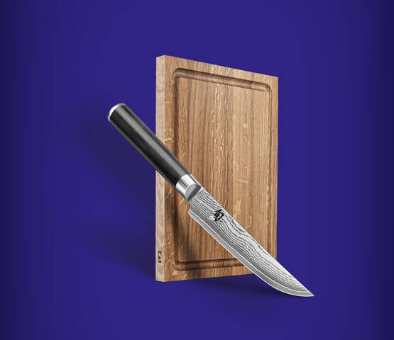 Produktbilder Kai messer Shun Classic Steakmesser+Steakbrett Weihnacht2025