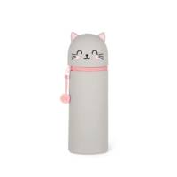 Legami 2-in-1-Federmäppchen aus Silikon - Kawaii - KITTY