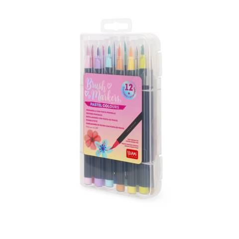 Produktbilder Legami Set mit 12 Pinselstiften - Brush Markers - PASTEL