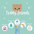 Abbildung Legami Set mit 12 Filzstiften - Teddy Friends 