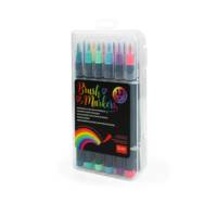 Legami Set mit 12 Pinselstiften - Brush Markers - BRIGHT