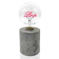 Mea living Lucia - Tischleuchte  LED-Lampe „Love", pink