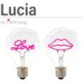 Abbildung Mea living Lucia - Tischleuchte  LED-Lampe „Love", pink 