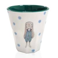 Mea living Melamin Becher grün "Hase Hugo"