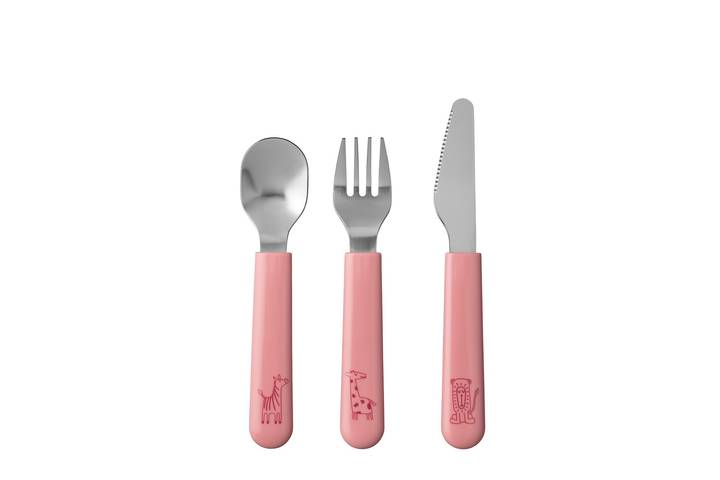 Produktbilder Mepal Kinderbesteck-Set Mepal Mio 3-teilig - deep pink