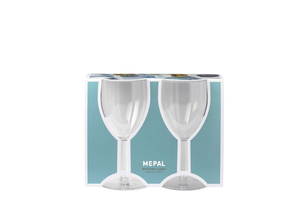 Mepal Kunststoff Weinglas 200 ml SAN, Set mit 2 Stück