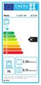 Abbildung Miele H 2467 BP ACTIVE Obsidianschwarz Energielabel groß
