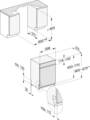 Abbildung Miele G 7110 SCi AutoDos Einbau-Geschirrspüler 60 cm Dimensionszeichnung