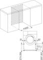 Abbildung Miele TEC575WP Wärmepumpentrockner Dimensionszeichnung