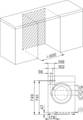 Abbildung Miele WWE 360 WPS Stand-Waschmaschine Dimensionszeichnung