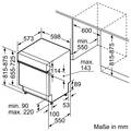 Abbildung Siemens SN53ES02BD Einbau-Geschirrspüler teilintegriert 60 