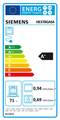Abbildung Siemens MKP3IC64 Einbau-Geräte-Set mit Induktion Energielabel groß