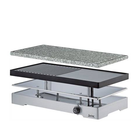 Produktbilder Spring Raclette8 CLASSIC DUO Alugrillplatte  + Granitstei