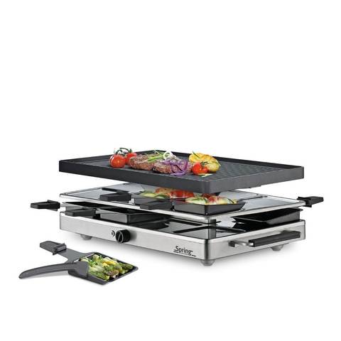 Produktbilder Spring Raclette 8 Classic Inox mit Alugrillplatte E