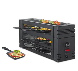 Produktbilder Spring Pizza Raclette 6 Pers. Schwarz mit Alugrillplatte