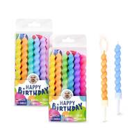 Trendhaus BF SPIRAL-KERZEN 6ER-SET, 2-FACH SORTIER