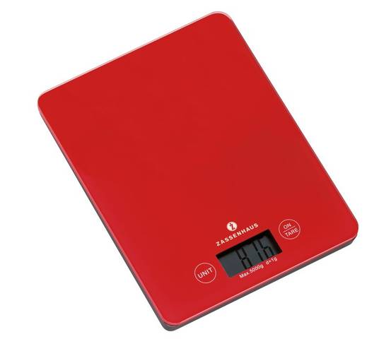 Produktbilder Zassenhaus Digitale Küchenwaage BALANCE, rot