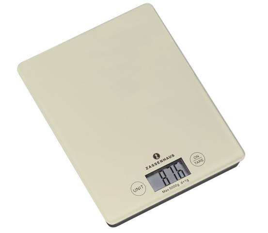Produktbilder Zassenhaus Digitale Küchenwaage BALANCE, creme