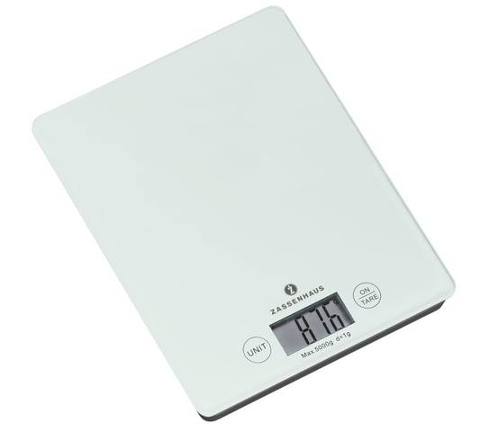 Produktbilder Zassenhaus Digitale Küchenwaage BALANCE, weiß